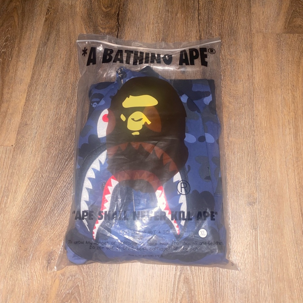 Navy Color Camo Full Zip Up Navy Blue